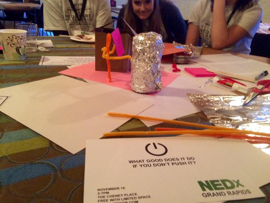 NEDxGR's tweet photo. Being innovative here at #NEDx #JugaadInnovation http://t.co/mxGbq0rgVL