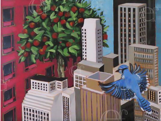 elaineframpton's tweet photo. new #painting- Big Apples, acrylics, 20 x 24" http://t.co/TvpiJzJLR1