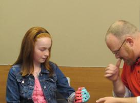 stemcertificate's tweet photo. @PTC #stemcert alumni created a 3D printed prosthetic for 5th grade girl; Mr. Dailey = hero http://t.co/ZNPNnBXFCK http://t.co/yn3QlNa6aU