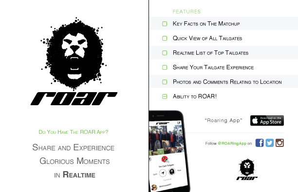 RoaringApp's tweet image. Wrapping up the print piece for our debut at the Iron Bowl next weekend! #roar #ironbowl #startup #gameday #rivalry