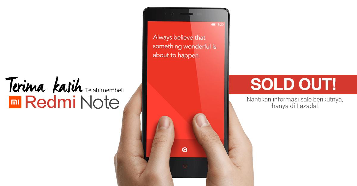 Cepet amat min -- RT <a href="/LazadaID/">Lazada</a> #RedmiNote SOLD OUT :))