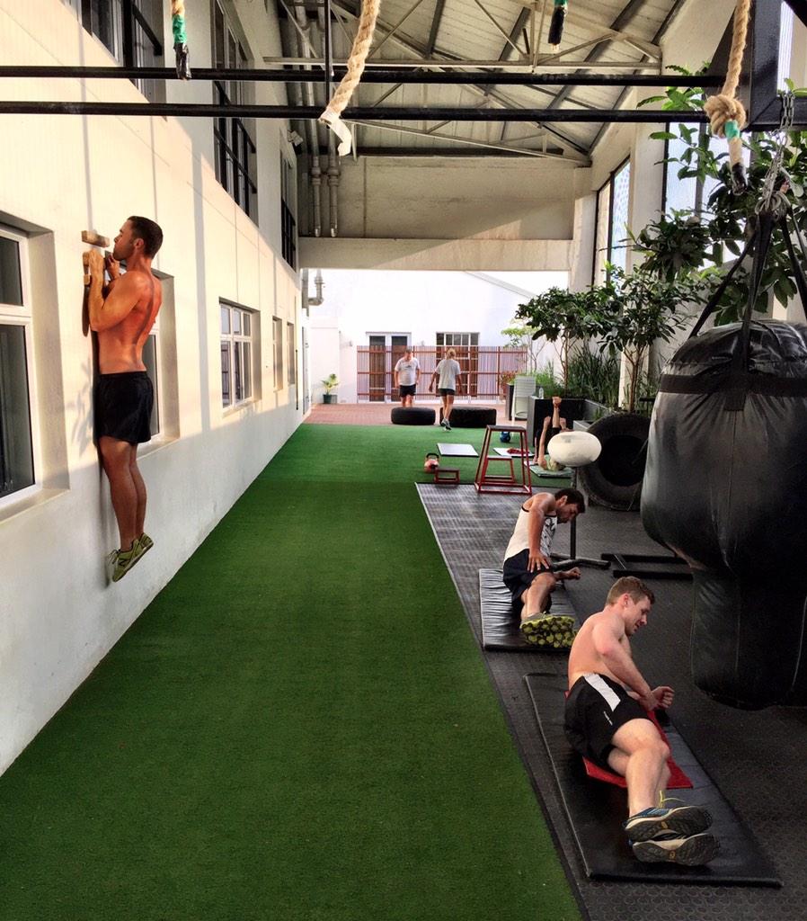 Awesome session happening this morning with <a href="/KPSMC/">KPSMC</a> <a href="/oceanridersZA/">Ocean Riders</a> #PUREfit session! No shirt Thursdays ;-)