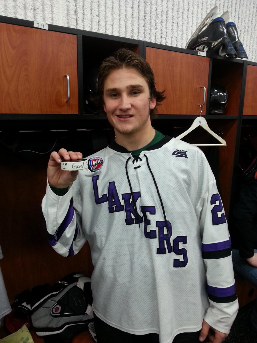 Nick's first junior hockey goal tonight!