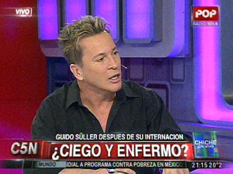 C5N's tweet photo. "Ricardo Fort conoció el amor gracias a mi", dice Guido Süller con Chiche Gelblung. EN VIVO por C5N. http://t.co/5CiU0tyVSv