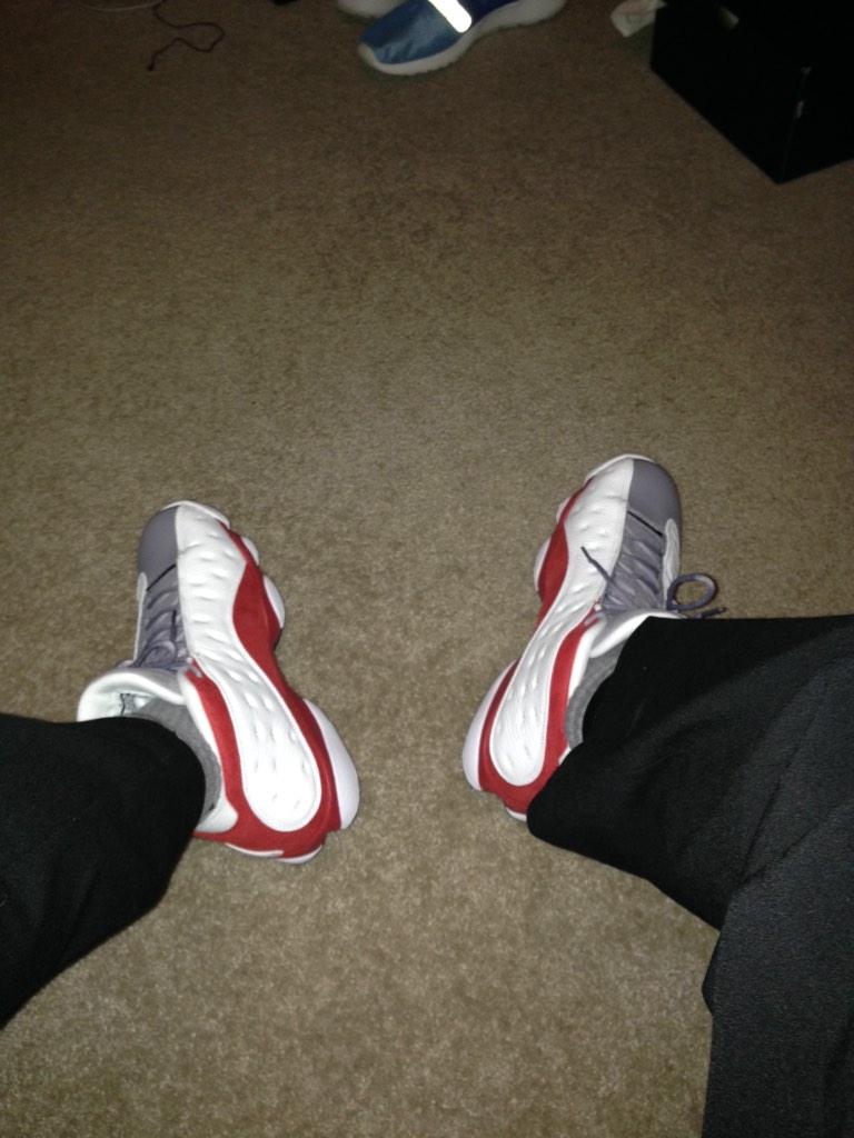 mattmims15's tweet photo. Came in today 🔥👟 #Greytoe13s http://t.co/zdx4OZHPIY