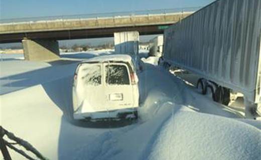NBCNews's tweet photo. What it's like to spend 36 hours stuck in the snow http://t.co/v6n35OlYmP #BuffaloSnow http://t.co/2Fnz2ZtjfM