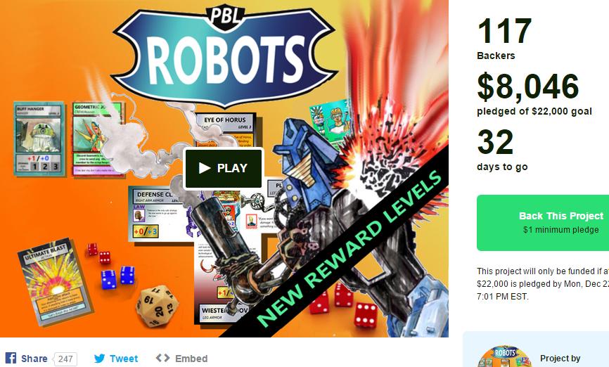 PBL_Robots's tweet photo. We just broke 8k! Game play video almost ready for release and a trip to NYC is booked! https://t.co/jMWX9FTGah http://t.co/to6NeD1Ohw