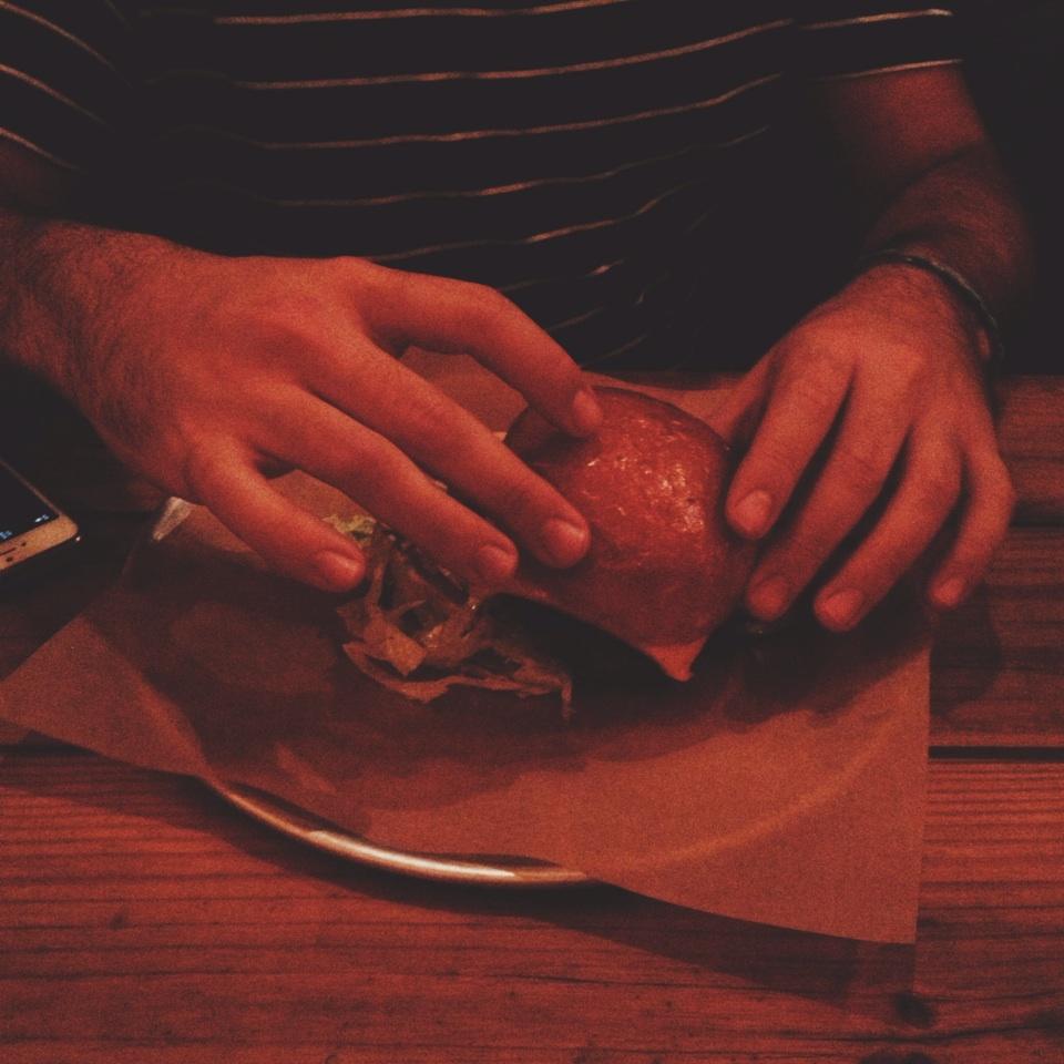 LadybirdAtlanta's tweet photo. @burgercoalition #burgertime RT @jordanjung: @iamjamesmartin x @ladybirdatlanta #burgercoalition http://t.co/anzJeGMAgg