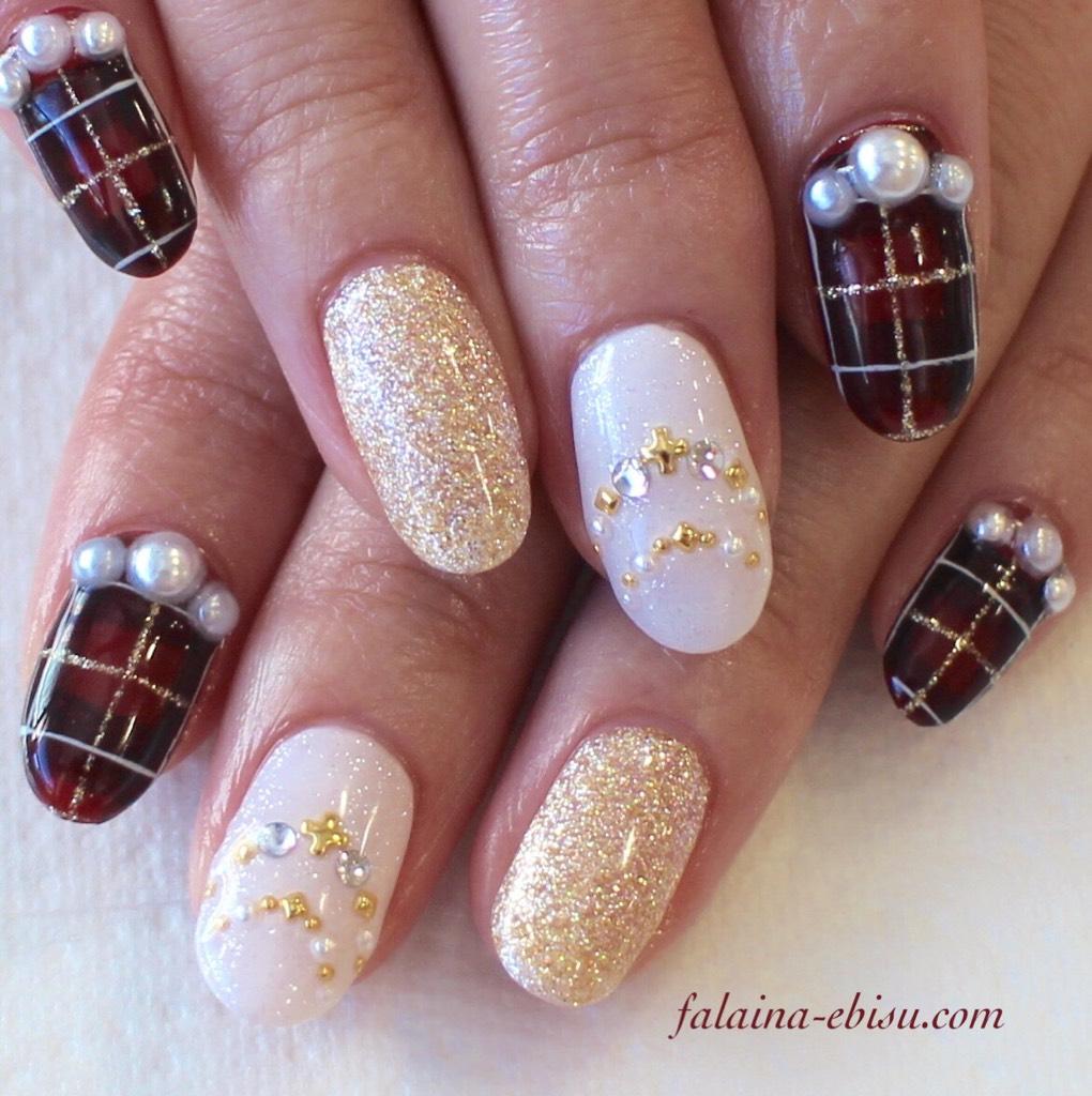 nail_FALAiNA's tweet photo. ボルドーチェックを実際に☆ ¥11,232 #ネイル #冬ネイル #nail #falaina #ファレナ #恵比寿 http://t.co/DfqF4ROgrs