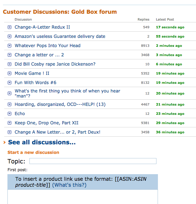 Who posts on the <a href="/amazondeals/">Amazon.com Deals</a> Goldbox forum? amazon.com/gp/forum/cd/fo…