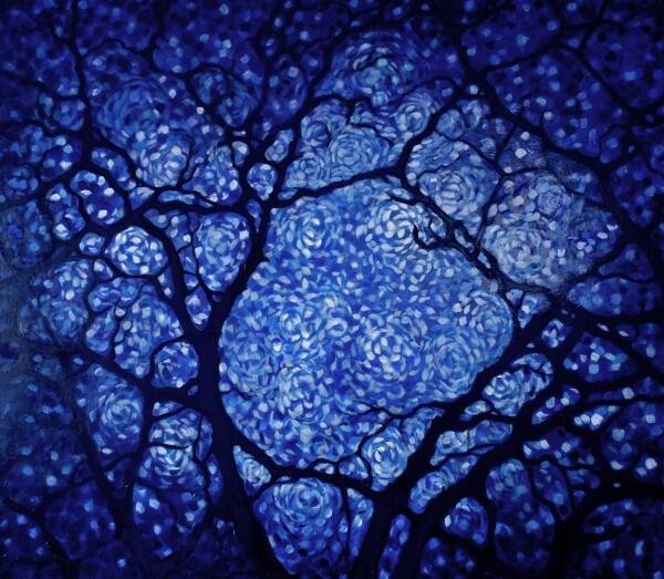 alisonjardine's tweet photo. "Midnight in the Garden" (2010) 40"x50" oil on canvas #art #painting http://t.co/ekc8C9hh2Q #painting