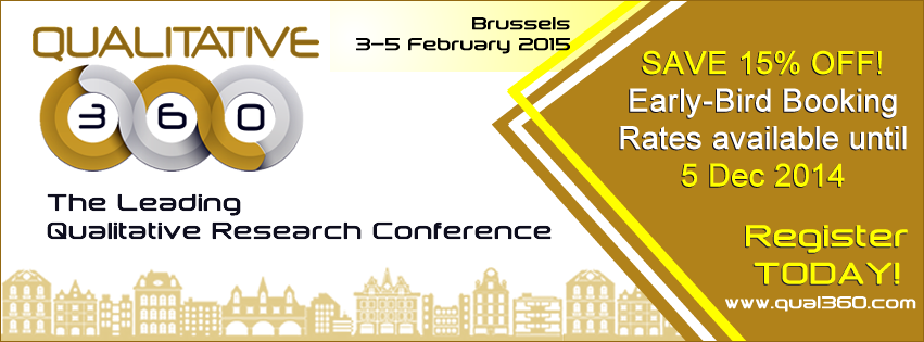 regv08's tweet photo. Register NOW &amp; SAVE 15%! #QUAL360 Early-Bird Booking Rates available until 5 Dec 2014! http://t.co/LbFedaMwsW #mrx http://t.co/RROuYqwiOb