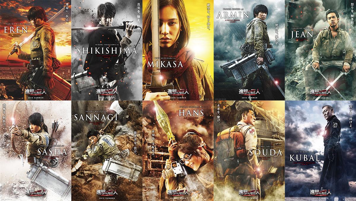 OtakuPt - Posters com as personagens do filme live-action