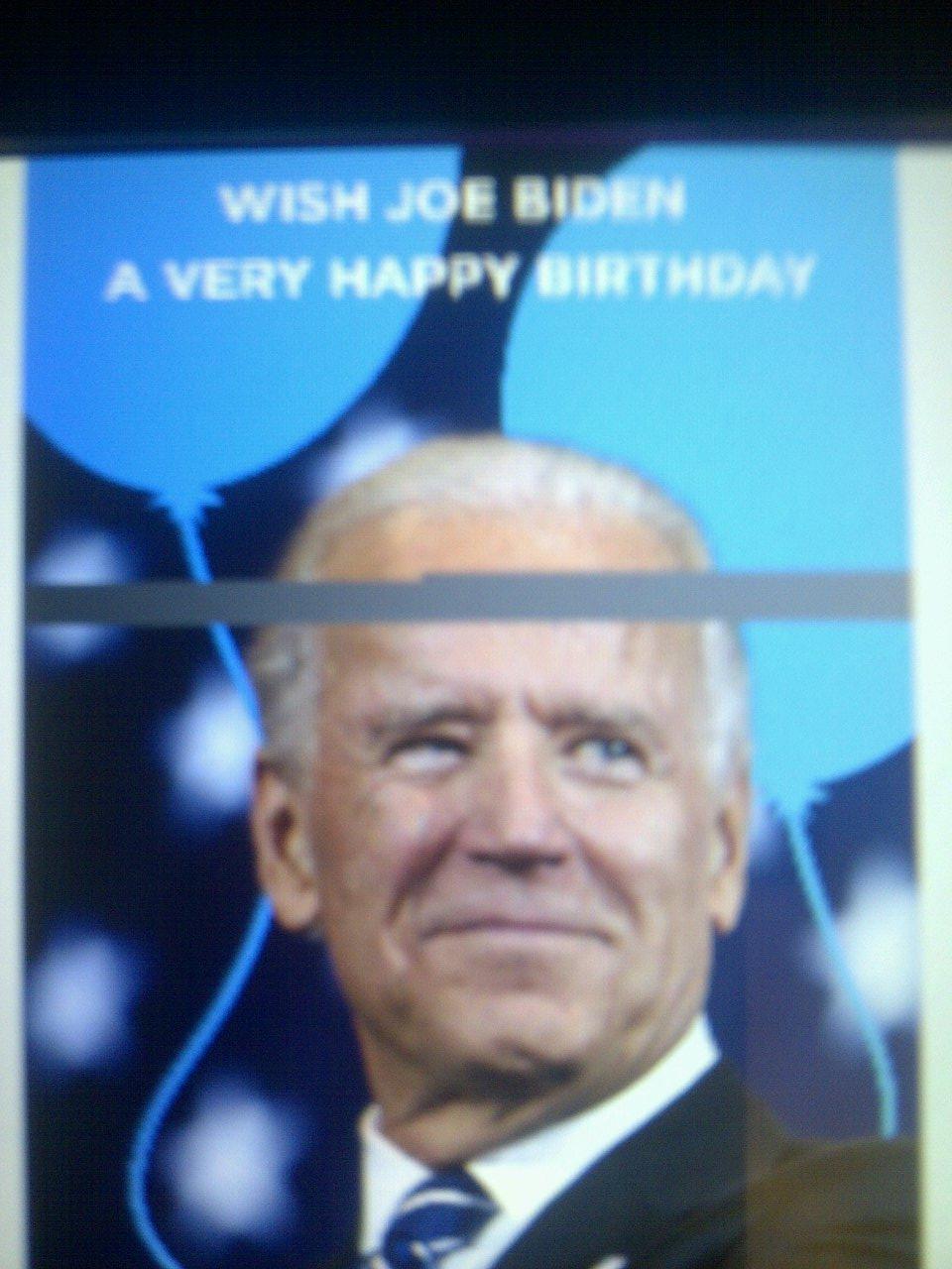 Wish Joe Biden a Happy Birthday 