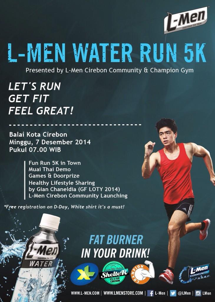 LMenBandung's tweet photo. Buat kalian yg ada di Cirebon dst don't missed this event! The first @LMen Water Run 5K! #LMenSport @LMenCirebon http://t.co/BQDvstTJzG