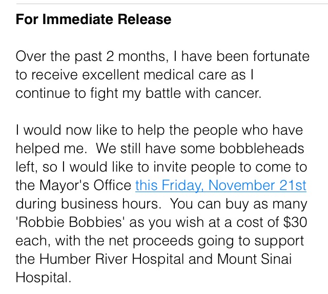 ctenaglianews's tweet photo. Statement from @TOMayorFord http://t.co/p16daPkWEf