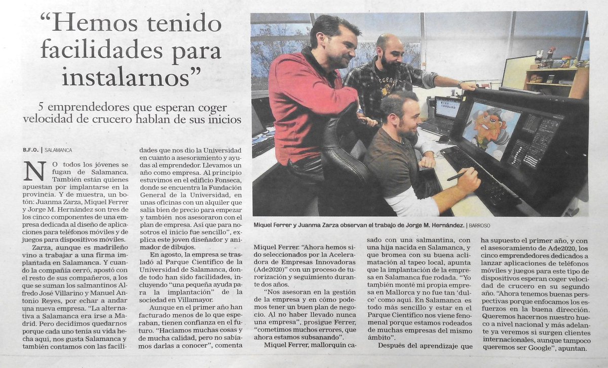 carbonbyte's tweet photo. Recortes de prensa: Carbonbyte en La Gaceta de Salamanca http://t.co/CH9mnacsMs
