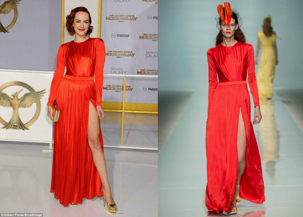 Happy Birthday Jena Malone, who is oozing classic appeal in this Emanuel Ungaro dress set off by her red retro curls 