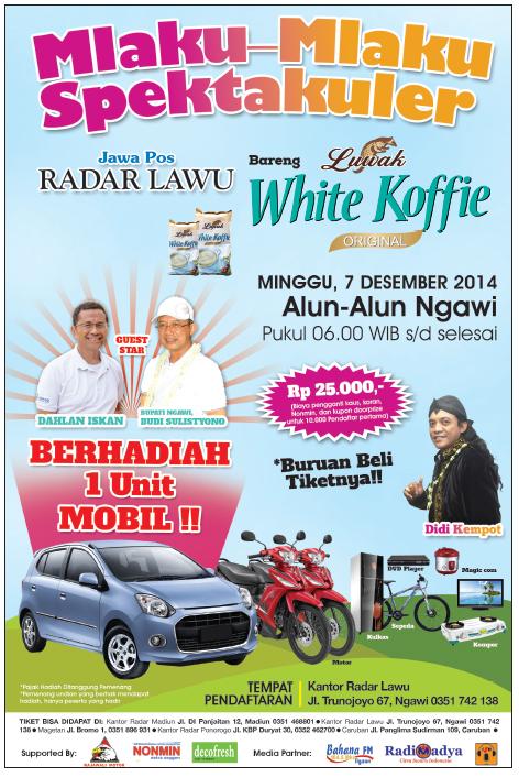 Buruan beli tiketnya!!! Mlaku bareng Radar Lawu berhadiah mobil !!!