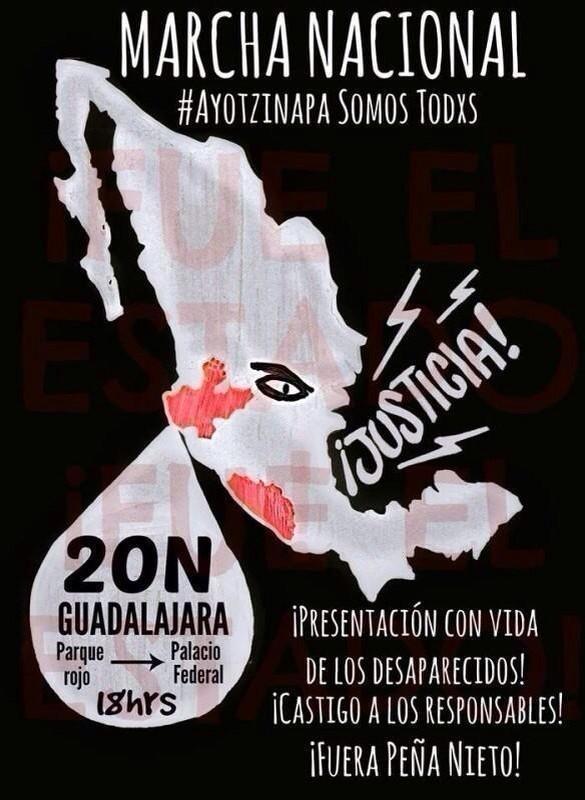 djovenes_'s tweet photo. Jalisco se une a las manifestaciones por Ayotzinapa #YaMeCansé http://t.co/9yxWOeuYqx