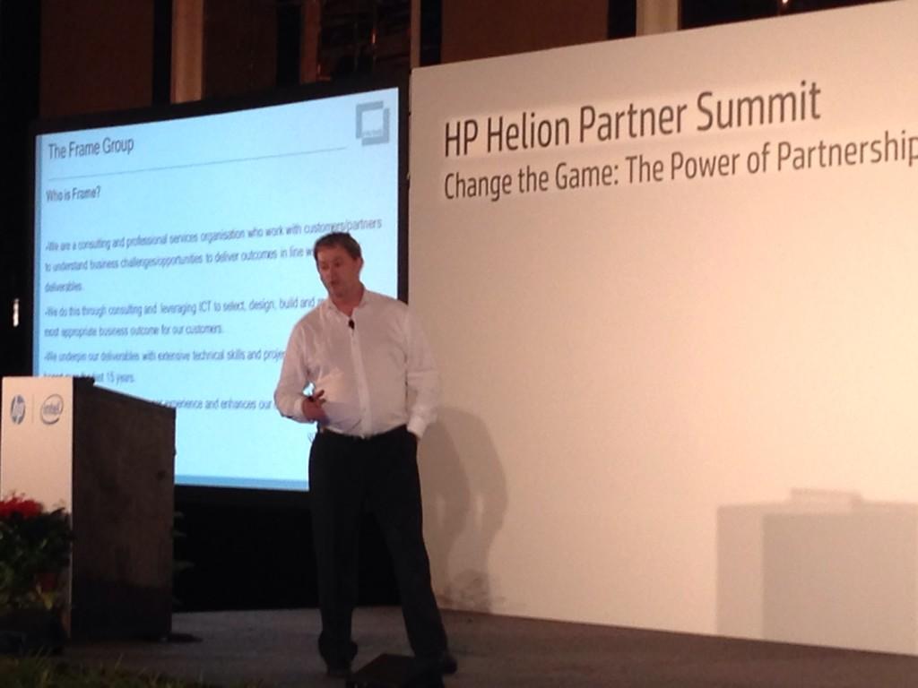 mattholdenhere's tweet photo. @TheFrameGroup @HPHelion_APJ #HPHelionC50 Chris delivering great messages @ThoughtWeb http://t.co/s0U0TAe1ZM