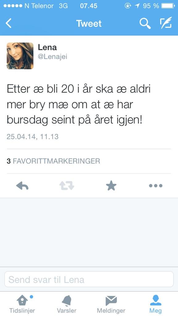 Lenajei's tweet photo. I dag e den dagen ✌️ http://t.co/JLlqUUJ2Kj