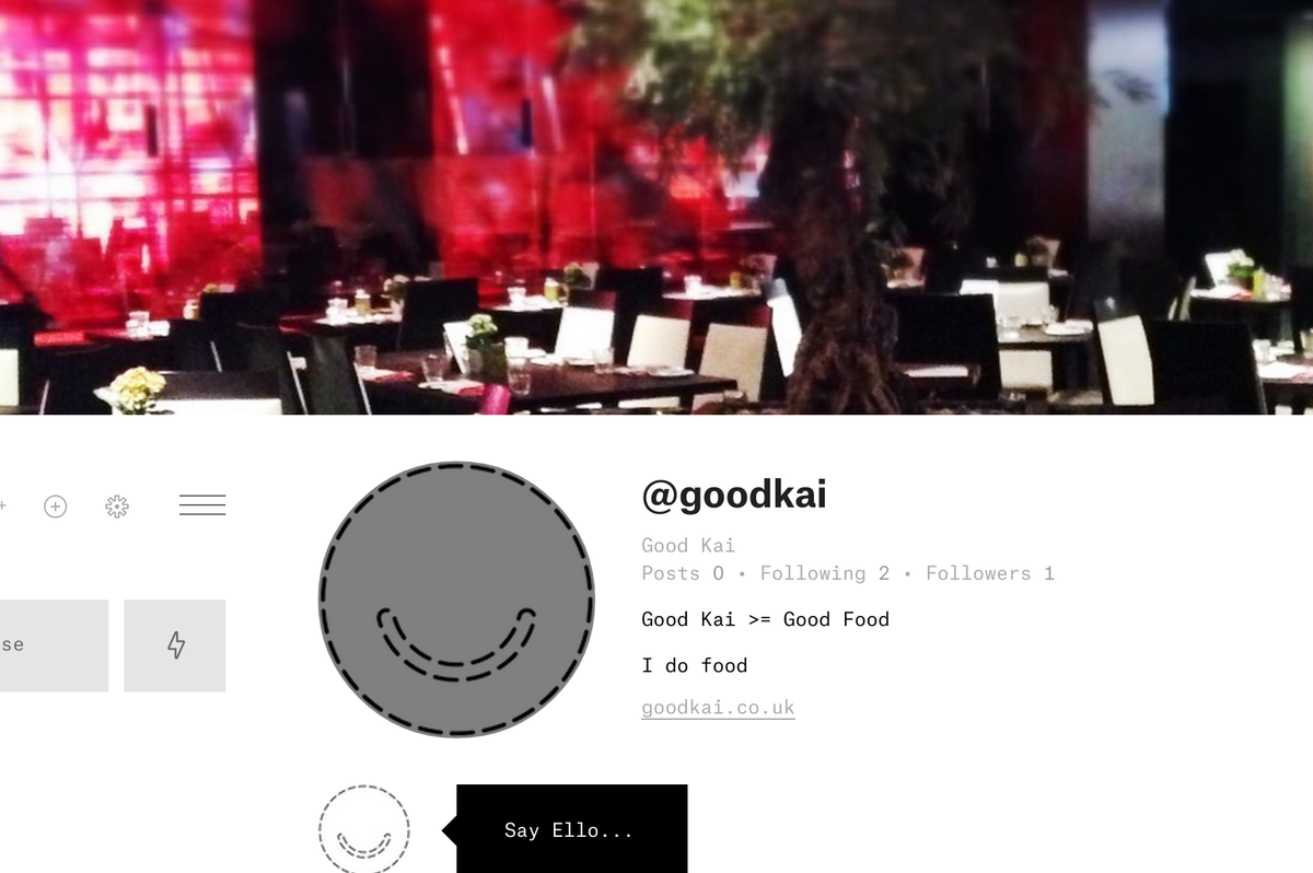 G00dKai's tweet image. Yusss! Got an Ello invite :)

#Ello #addfree