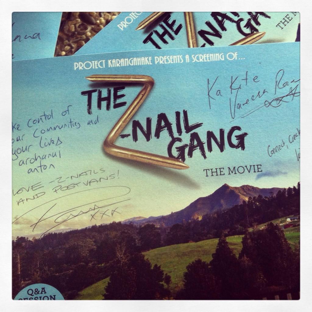 znailgang's tweet photo. Paeroa Community screening of The Znail Gang last nite. #protectkarangahake #znail #nomining #hilariousauction http://t.co/VnP51eSqdt
