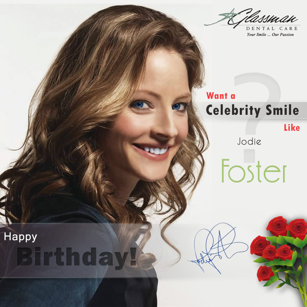 Happy Birthday Jodie Foster!!
Get Your Celebrity Smile Like from 