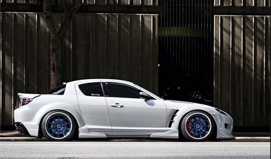 mazda rx8 modified white