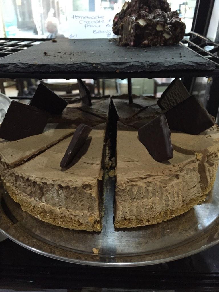 My photography isn't great but as promised #glutenfree after eight cheesecake #chestertweets #shoplocal