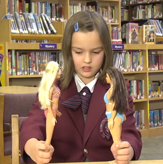 The way real 2nd graders react to the new "average" Barbie will really amaze you: on.elle.com/1x1yXlm