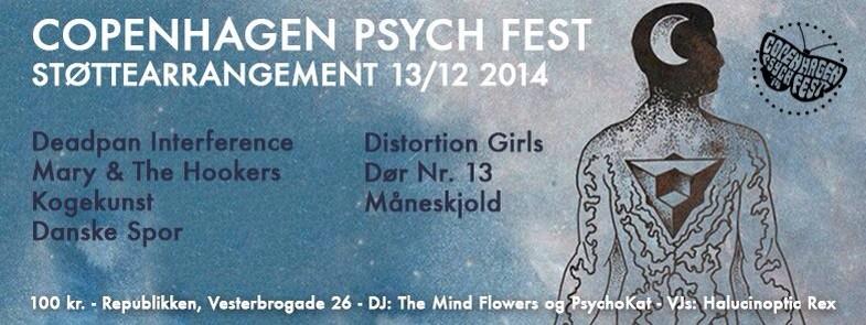 Flere bands til støttefesten! #space #psych #lightshow #republikken #cphpsychfest