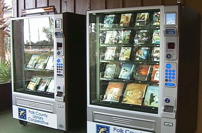 EJVLibrary14's tweet image. A library vending machine, a really interesting way to give access to books :)