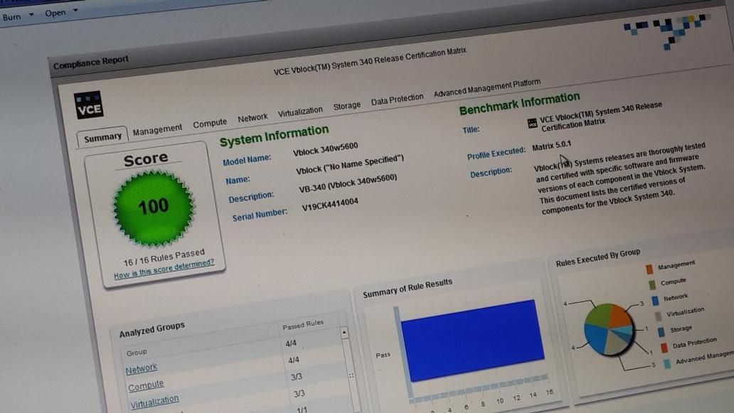 BethRadies's tweet photo. Loving the 100% score on #VBlock testing @DiranNaidoo @bcxglobal @vce @dthwaits #TigerIT @nrigos http://t.co/RIoX8Q3aXO