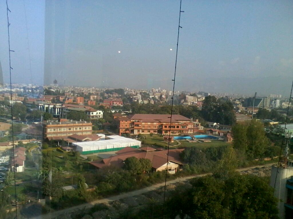 ashokpillar's tweet photo. View from the 8th floor of #CTCmall Kathmandu http://t.co/Hj6DRrtL3w