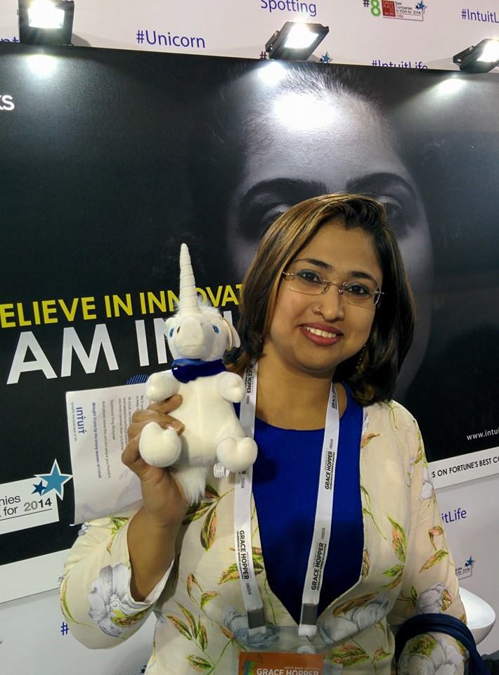 NiveChak's tweet photo. #UnicornSpotting What a wonderful fun-filled experience at Intuit booth! http://t.co/57z5Kymoy5
