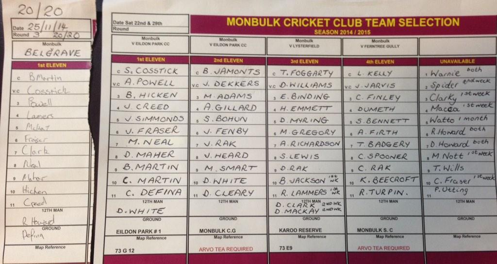 Monbulk Cricket Club tweet media