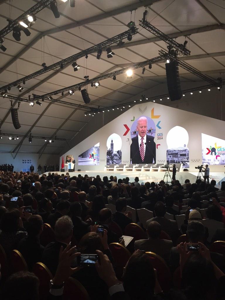 OmarChr's tweet photo. 3,000 attendees at the Official Opening of #GES2014 with US VP @JoeBiden as keynote http://t.co/AO5l4Qia7L