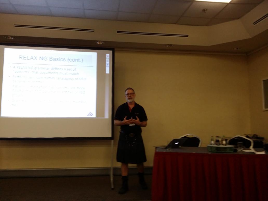 georgebina's tweet image. #ditaotday @drmacro explains Relax NG  and why it is the best match for DITA