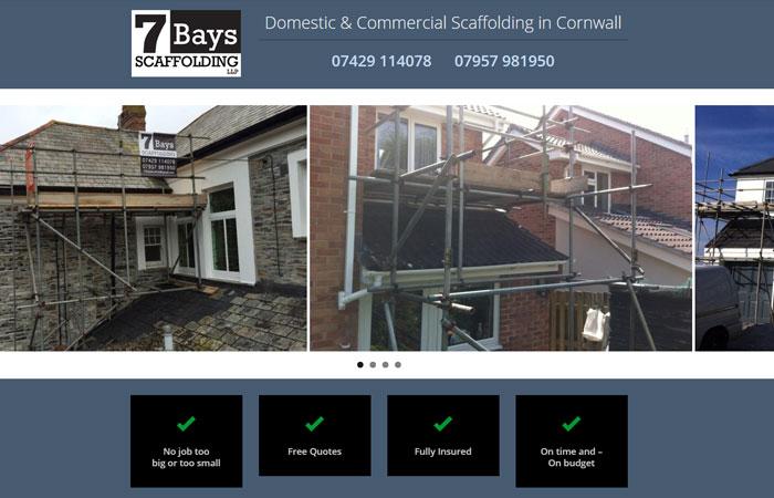 7baysscaffolding.co.uk - our latest website launch for <a href="/7_Bays_Scaffold/">7 Bays Scaffolding</a> #scaffolding #cornwall