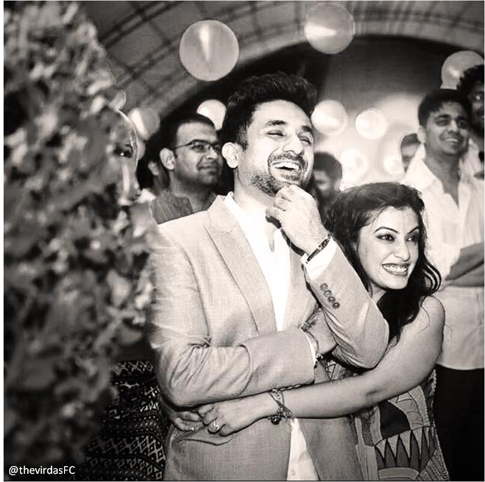 thevirdasFC's tweet photo. Here's to the snowball of blessings for @thevirdas' wedding. How can we be behind? #Congratulations #TeamVirDas http://t.co/QoM5z2IFCD