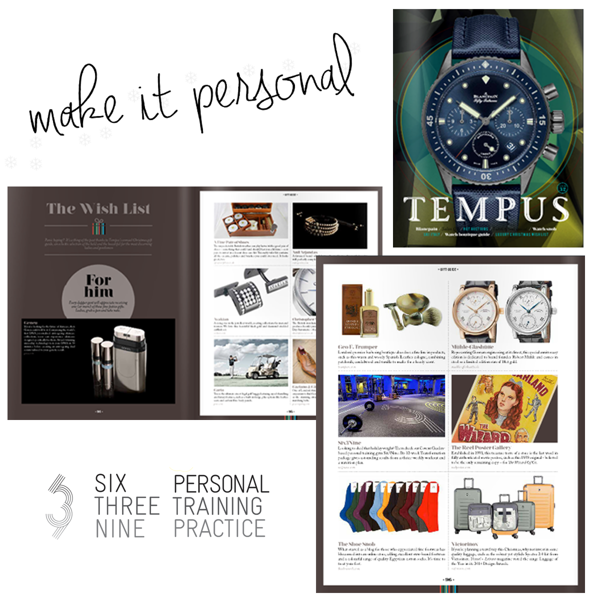 639PT's tweet photo. The latest issue of @Tempusmagazine is out and we are on their Wish List!
Make it personal this Christmas. #SIX3NINE http://t.co/6fx8fOSPOF