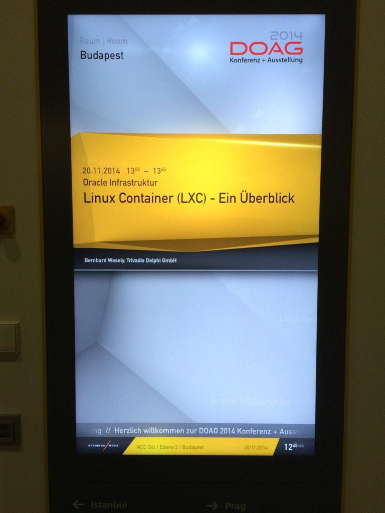 bernhardwesely's tweet photo. Let's start... #DOAG2014 http://t.co/hNMGiYYEqX