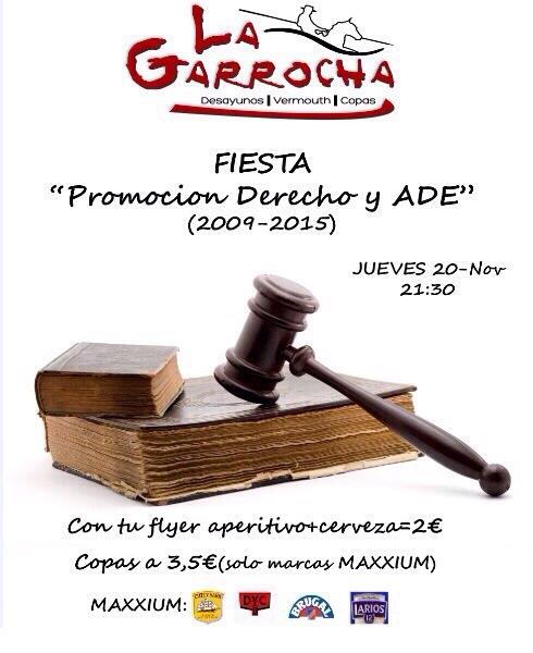 alomu89's tweet photo. Esta noche en la garrocha fiesta Derecho Y Ade. Cerveza + perrito/hamburguesa 2€ copas a 3,5 @LigoteosUCO http://t.co/TJ4KxpPK2M