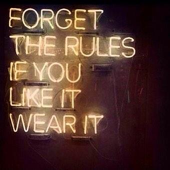 studioLBW's tweet image. "Forget the rules, if you like it, wear it!" 👊👌 #Fashion #QOTD