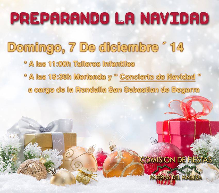 Próximo evento 7 diciembre, como siempre, en #PaternaDelMadera