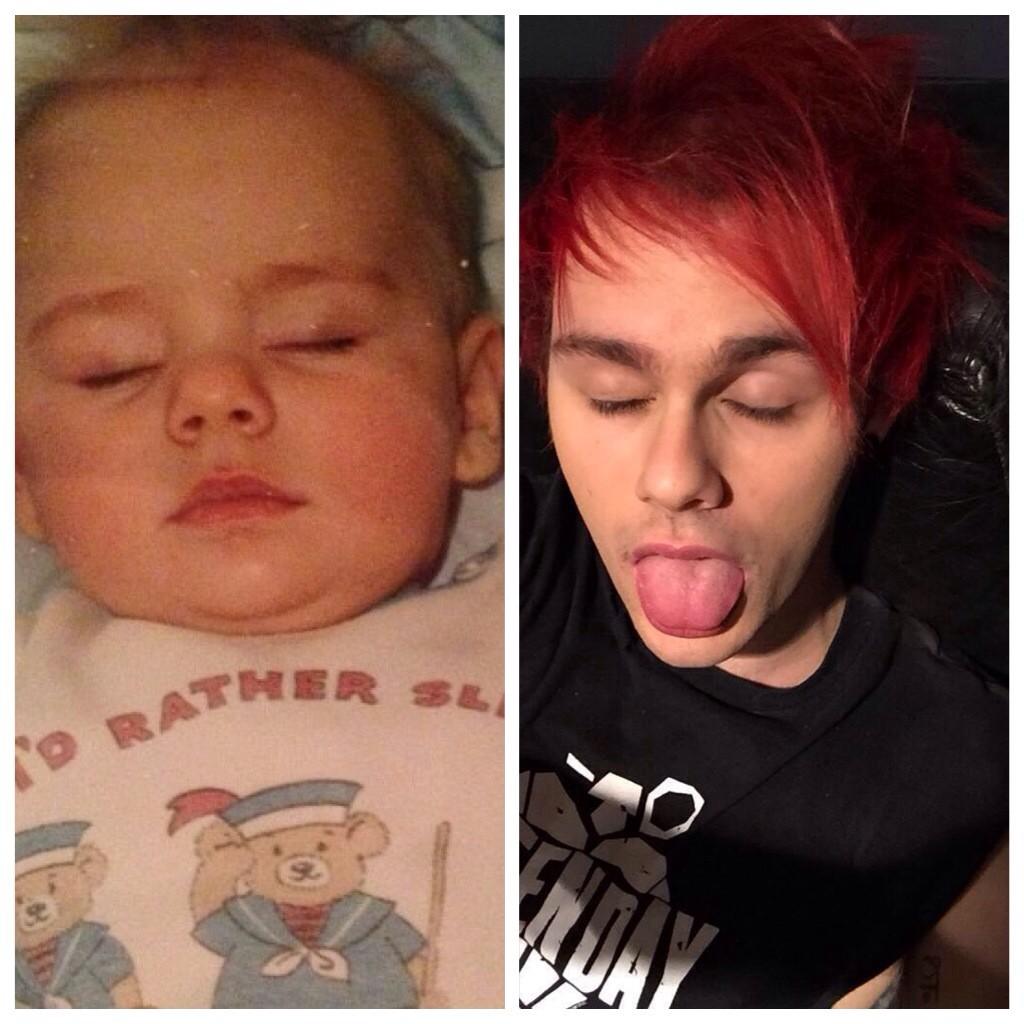 Then to now happy bday Michael Gordon Clifford once again ily so much have a great bday kitten           