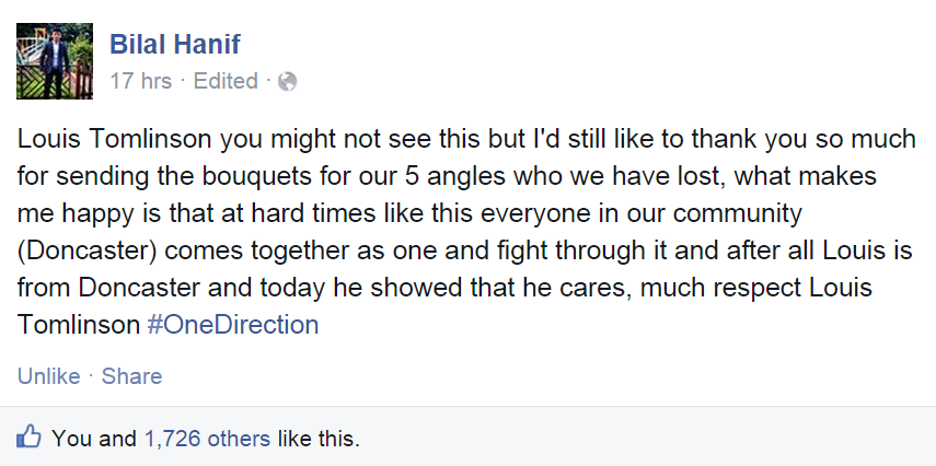 MileneUpdates's tweet photo. All Louis ever does is care for other people and he's so kind-hearted and nobody ever gives him enough credit http://t.co/7xJD6rsF3W