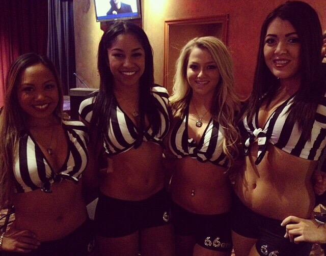 66ersDanceTeam's tweet photo. Thank you @Fresh_Peaches for our new MNF uniforms! We love them!! http://t.co/y0eKsfKdFP